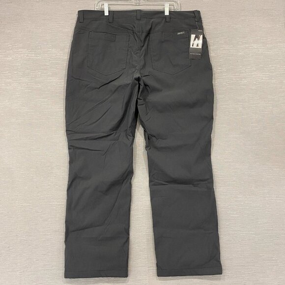 Eddie Bauer Fleece Lined Tech Pants Mens 40 x 30 Gray Water Repellent Insulated - Picture 3 of 14